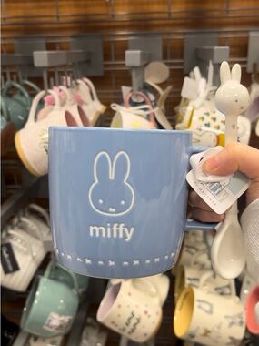 miffy Blue Ceramic Mug with Bunny Face